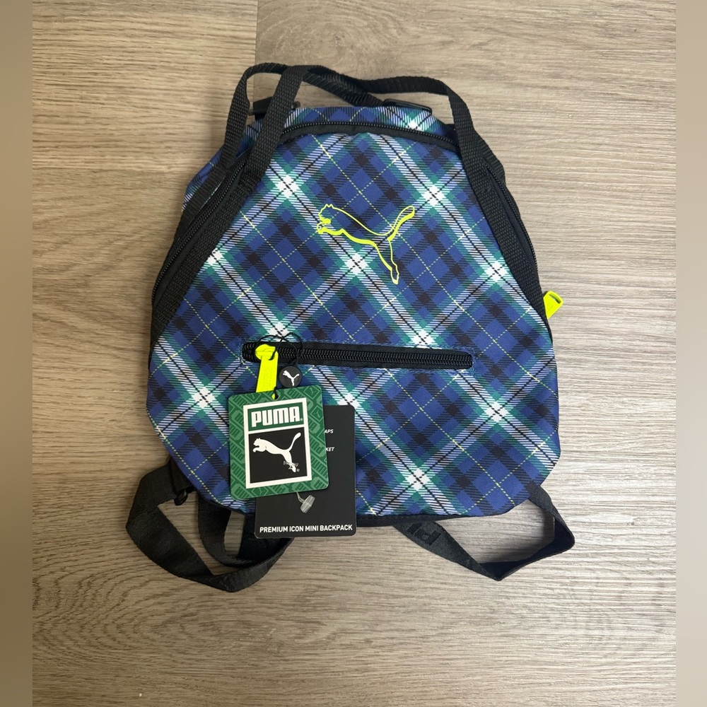 *NWT* Puma Premium Icon Mini Plaid Backpack